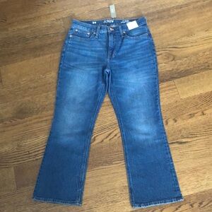 J CREW 9” Demi boot crop jeans